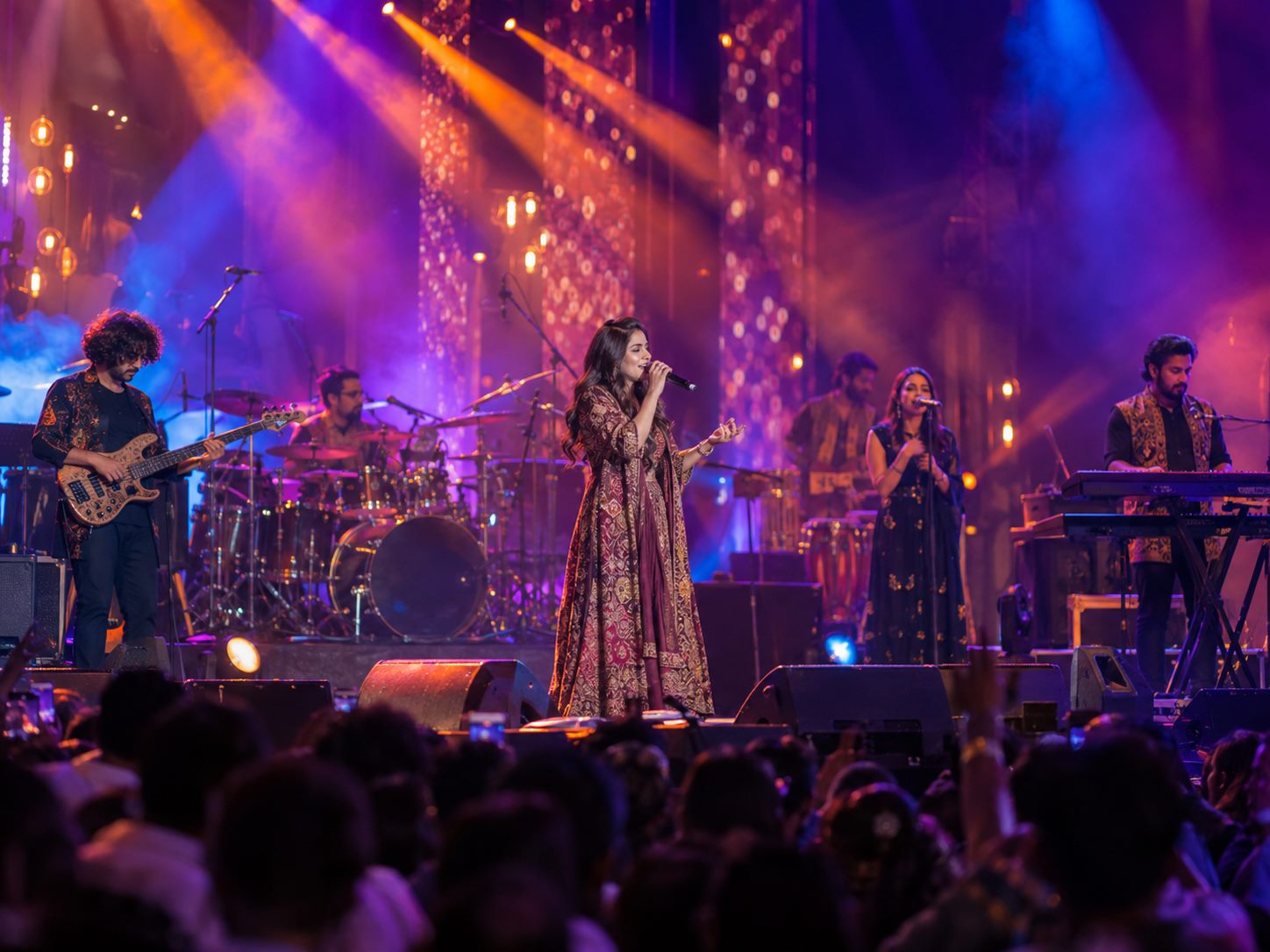 Live concert performance in Karaikudi