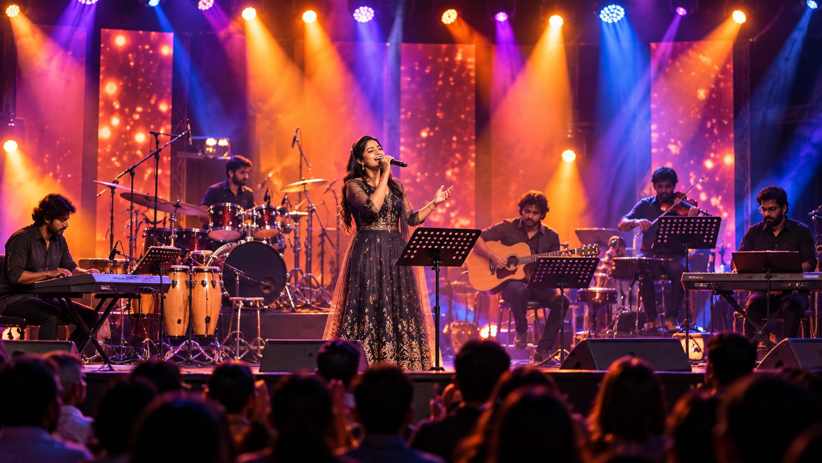 Live stage performance organised by Joy Record Studio
